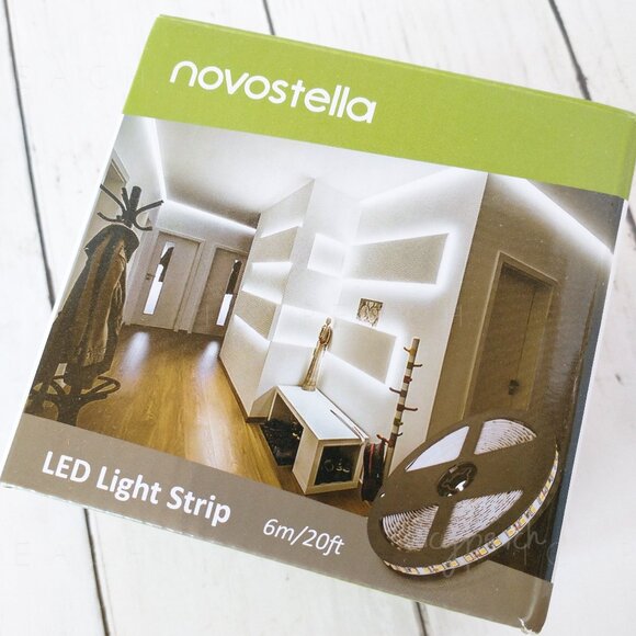 Novostella 20ft/6m Dimmable LED Light Strip Kit NIB Daylight White 360 LED 6000K - Picture 1 of 5